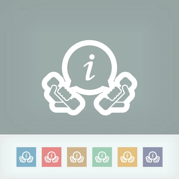 Infoline pictogram — Stockvector