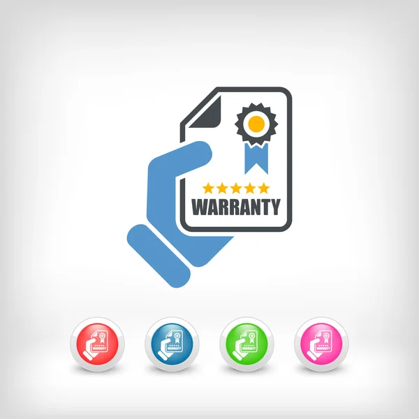 Warranty icon — Stock Vector