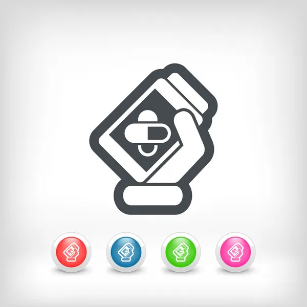 Pills bottle icon — Stock Vector