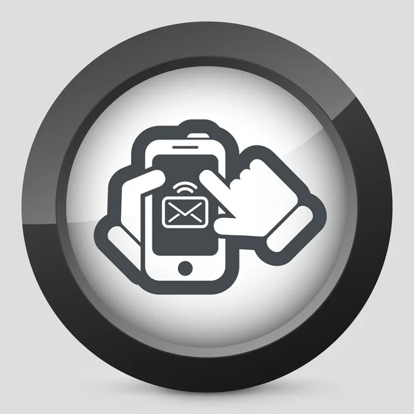 Smartphone mail icon — Stock Vector