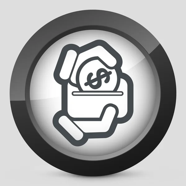 Icono de moneda de negocios — Vector de stock