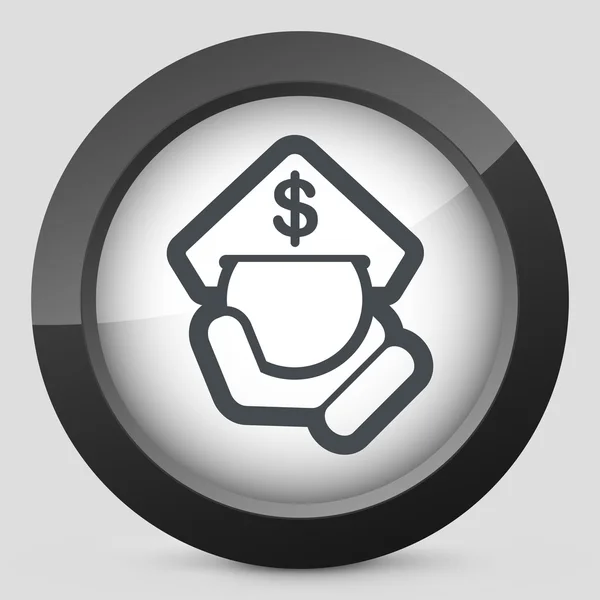 Zakelijke munt pictogram — Stockvector