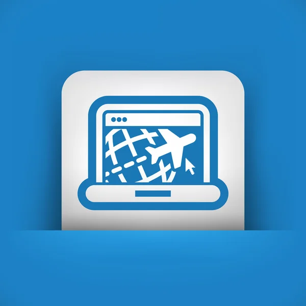 Illustratie van reizen web agentschap pictogram — Stockvector