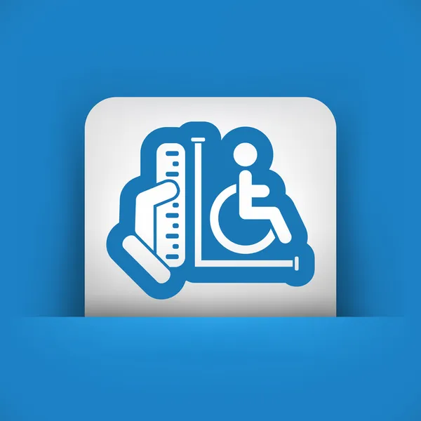 Zona de acesso para deficientes — Vetor de Stock