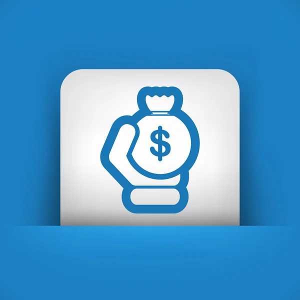 Dinero sac icono — Vector de stock