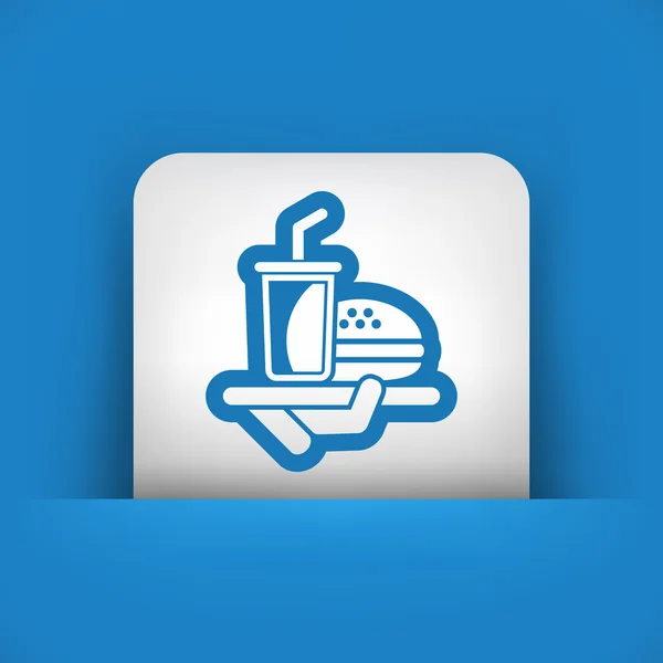 Fast food icon — Stock Vector
