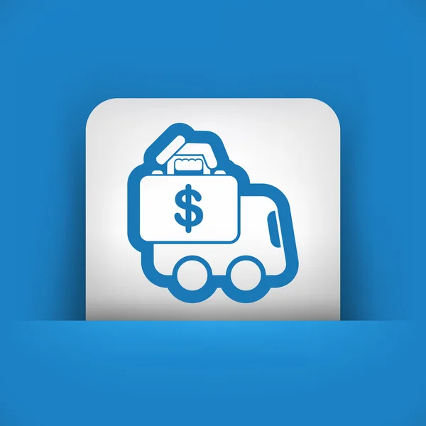 Money van transfer — Stock Vector