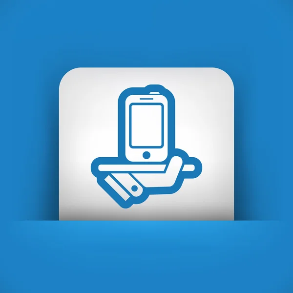 Pictogram voor smartphone-service — Stockvector