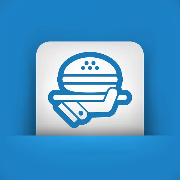 Fast food menu ikony — Wektor stockowy