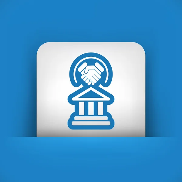 Juridische overeenkomst pictogram — Stockvector