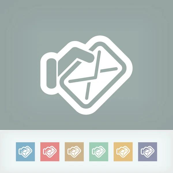 Mail pictogram concept — Stockvector