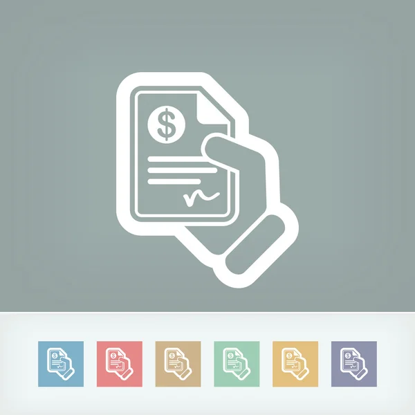 Document de paiement — Image vectorielle