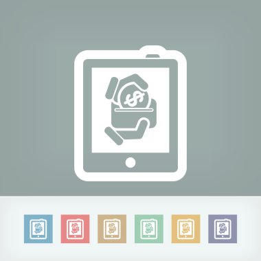 Dokunma aygıtında para simgesi