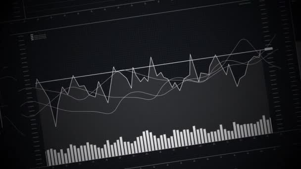 Statisztikai Elemzési Jelentések Pénzügyi Adatok Ideális Pénzügyi Banki Tudományos Matematikai — Stock videók