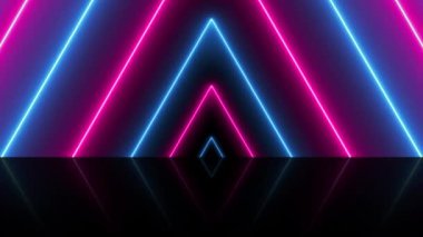 Abstract background with animated geometric shapes, polygons and lines - Infinite loop 4k. Endless play loopable animation.