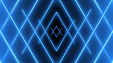 Abstract background with animated geometric shapes, polygons and lines - Infinite loop 4k. Endless play loopable animation.