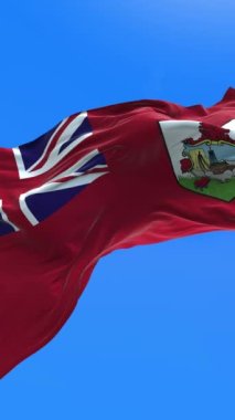 Bermuda bayrağı - 3D gerçekçi bayrak sallama arkaplanı