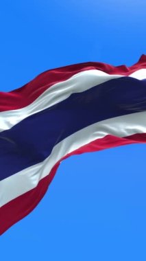 Tayland bayrağı - 3D gerçekçi bayrak sallama arkaplanı