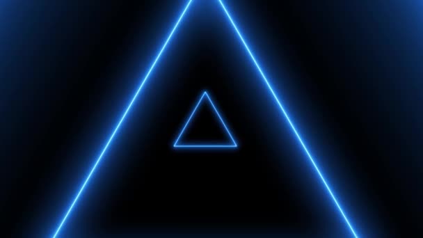 Abstract Background Neon Triangles Infinite Loopable Animation Sequence — Vídeo de Stock