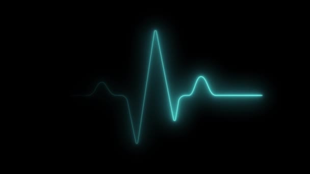 Heartbeat Display Animation Motion Graphics Healtcare Medical Gym Concept Infinite — Video