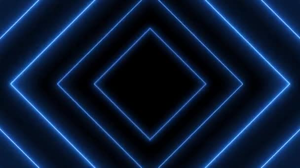 Abstract Background Animated Geometric Shapes Polygons Lines Infinite Loop Endless — Vídeo de stock