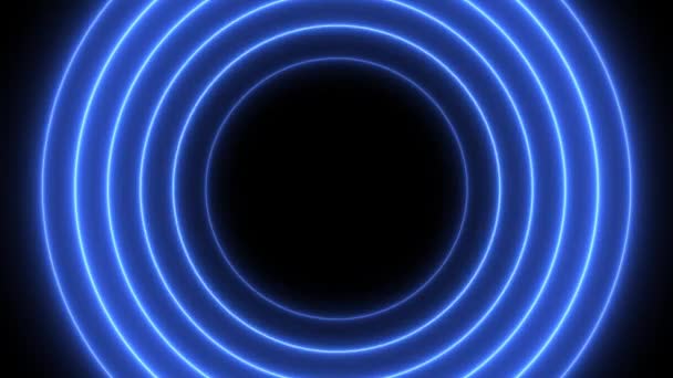 Abstract Background Animated Circle Lines Infinite Loop Endless Play Loopable — Video Stock