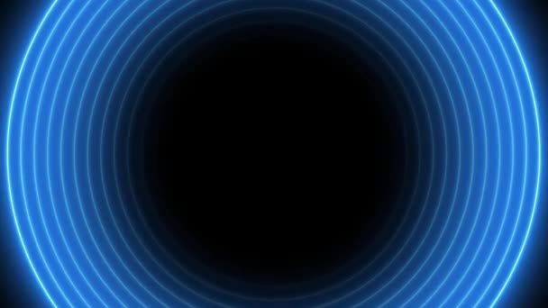 Abstract Background Animated Circle Lines Infinite Loop Endless Play Loopable — Stockvideo