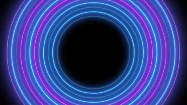 Abstract Background Animated Circle Lines Infinite Loop Endless Play Loopable — Video Stock