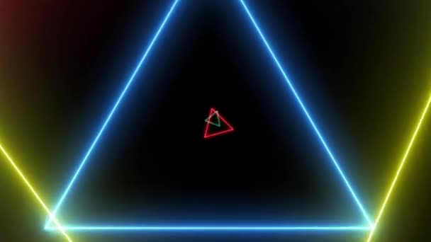 Abstract Background Animated Neon Lines Infinite Loop Endless Play Loopable — Vídeo de Stock