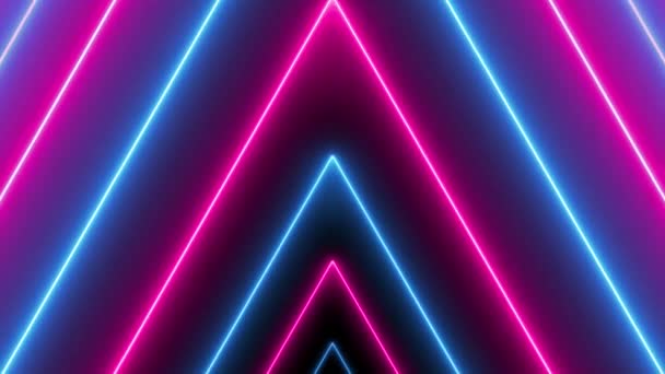 Abstract Background Animated Neon Lines Infinite Loop Endless Play Loopable — Vídeo de stock