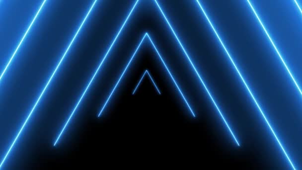 Abstract Background Animated Neon Lines Infinite Loop Endless Play Loopable — Vídeos de Stock