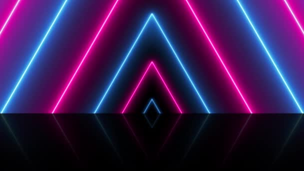 Abstract Background Animated Geometric Shapes Polygons Lines Infinite Loop Endless — Vídeo de stock