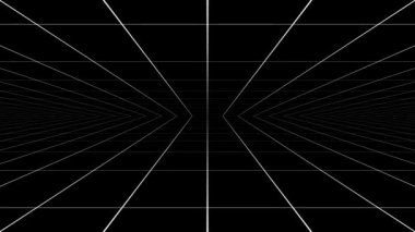Camera moving into a 3d grid space - Infinite loop - 4K Resolution - Loopable