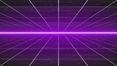 Analog vintage TV VHS with noise glitches loop - retro vintage 80 90 videotape grunge animation - 4k