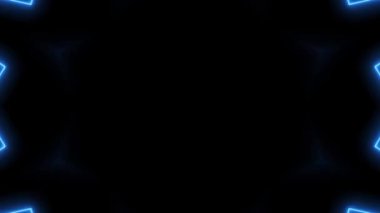 Hypnotic strobe background. Led laser neon lights flickering. Strong crazy moving shapes. Music show opener video 4k.