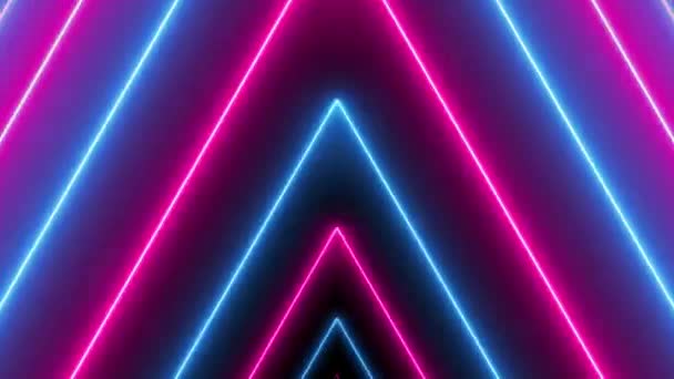 Hypnotic Strobe Background Led Laser Neon Lights Flickering Strong Crazy — 图库视频影像