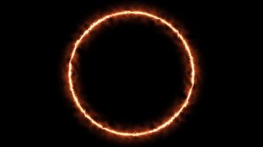Infinite continual circular background. Seamless loop circle animated. Loopable ring continuous effect. 4K.