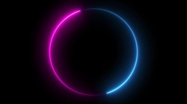 Infinite continual circular background. Seamless loop circle animated. Loopable ring continuous effect. 4K.