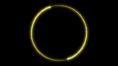 Infinite continual circular background. Seamless loop circle animated. Loopable ring continuous effect. 4K.