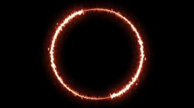 Infinite continual circular background. Seamless loop circle animated. Loopable ring continuous effect. 4K.