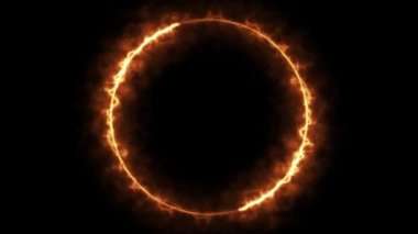 Infinite continual circular background. Seamless loop circle animated. Loopable ring continuous effect. 4K.