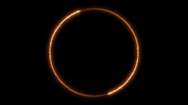Infinite continual circular background. Seamless loop circle animated. Loopable ring continuous effect. 4K.