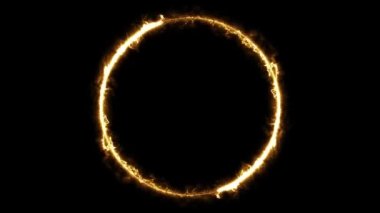 Infinite continual circular background. Seamless loop circle animated. Loopable ring continuous effect. 4K.