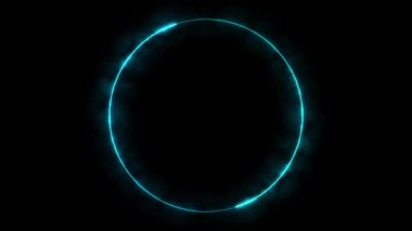 Infinite continual circular background. Seamless loop circle animated. Loopable ring continuous effect. 4K.