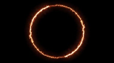 Infinite continual circular background. Seamless loop circle animated. Loopable ring continuous effect. 4K.