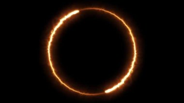 Infinite continual circular background. Seamless loop circle animated. Loopable ring continuous effect. 4K.
