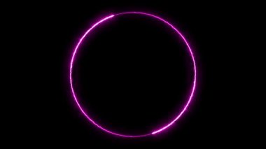 Infinite continual circular background. Seamless loop circle animated. Loopable ring continuous effect. 4K.
