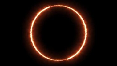 Infinite continual circular background. Seamless loop circle animated. Loopable ring continuous effect. 4K.
