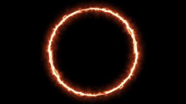 Infinite continual circular background. Seamless loop circle animated. Loopable ring continuous effect. 4K.