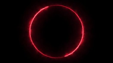 Infinite continual circular background. Seamless loop circle animated. Loopable ring continuous effect. 4K.